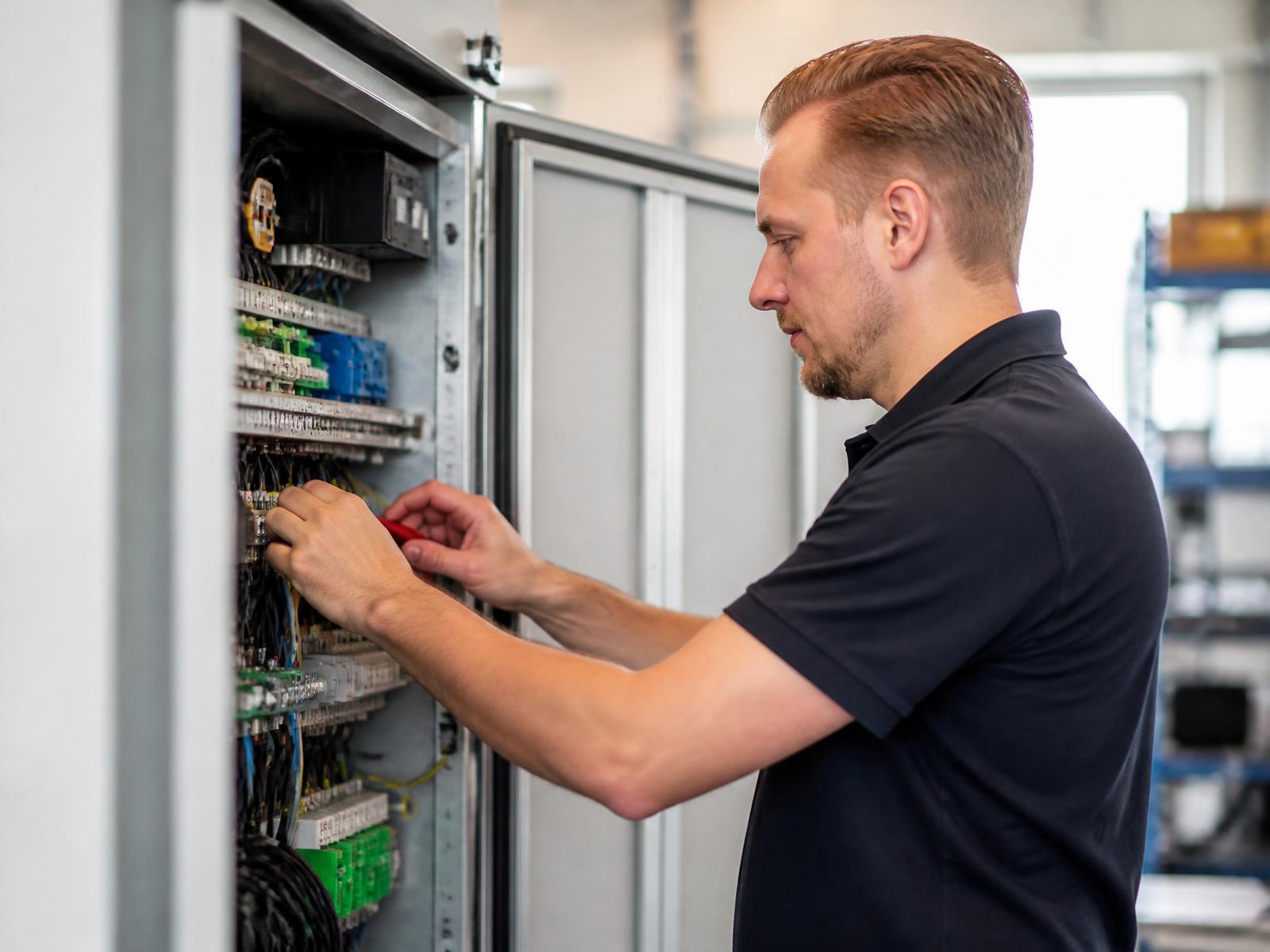 Technisch vakman aan het werk